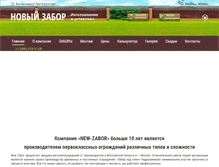 Tablet Screenshot of new-zabor.ru